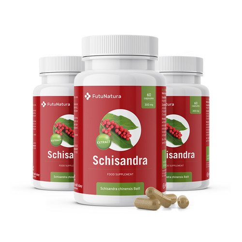 3x Schisandra – Extrakt, zusammen 180 Kapseln
