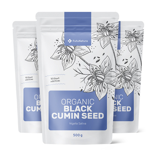 3x BIO Schwarzkümmelsamen, zusammen 1500 g