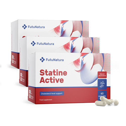 3x Statine Active – Cholesterin, zusammen 180 Kapseln