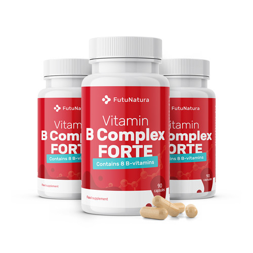 3x Vitamin-B-Komplex FORTE, zusammen 270 Kapseln