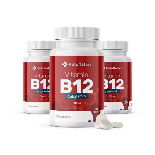 3x Vitamin B12, zusammen 270 Tabletten