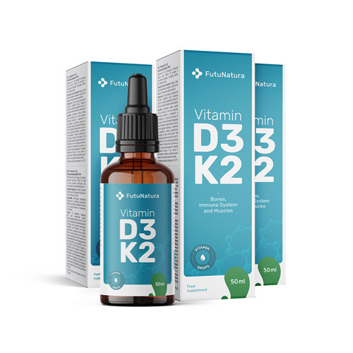 3x Vitamin D3 + K2 – Tropfen, zusammen 150 ml