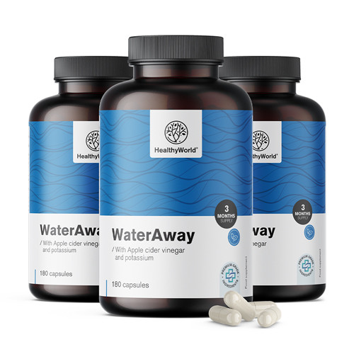 3x WaterAway – Kapseln zur Entwässerung, zusammen 540 Kapseln
