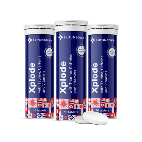 3x Xplode - Brausetabletten, zusammen 30 Brausetabletten