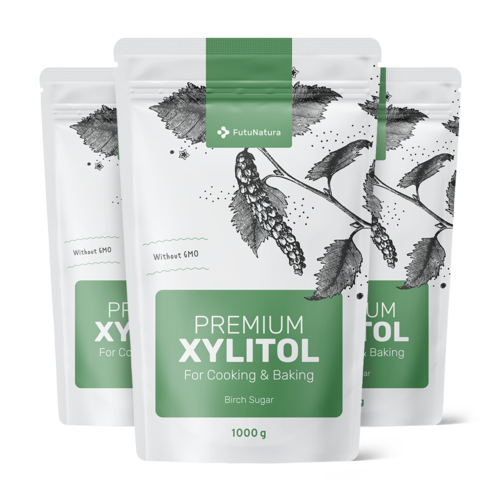 3x Xylit – Birkenzucker, zusammen 3000 g
