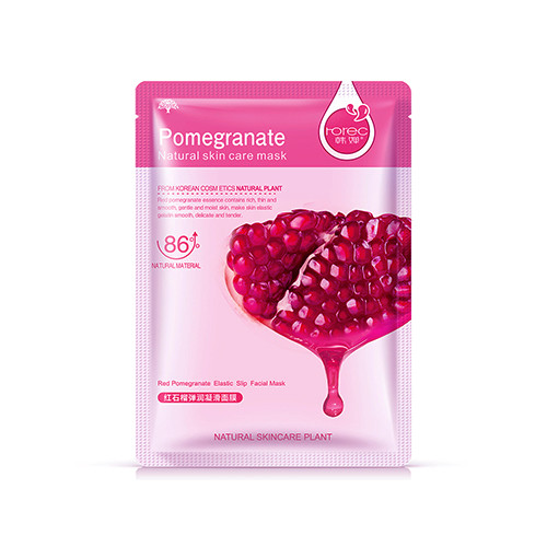 Tuchmaske – Granatapfel, 1 Stück