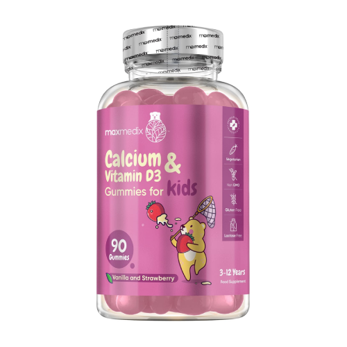 Calcium + Vitamin D3 – Gummies für Kinder, 90 Gummibonbons