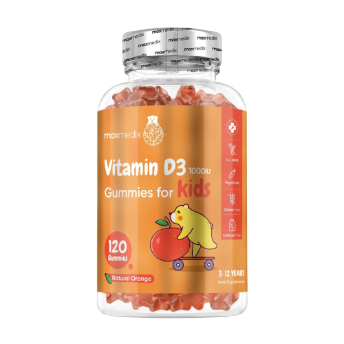 Vitamin D3 1000 I.E. – Gummies für Kinder, 120 Gummibonbons