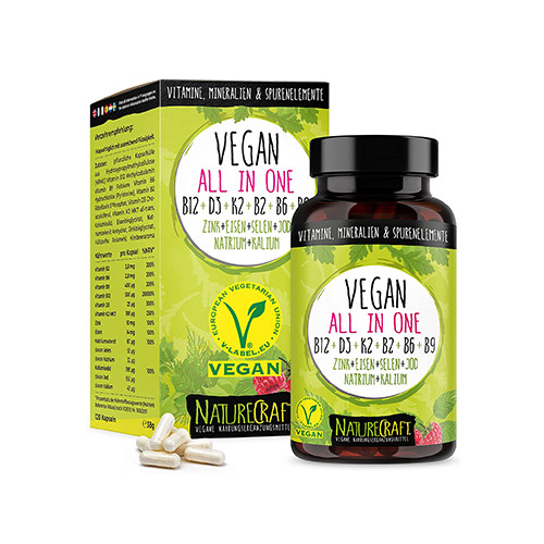 Vegane Vitamine und Mineralien, 120 Kapseln