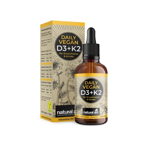 Veganes Vitamin D3 + K2 Tropfen, 30 ml