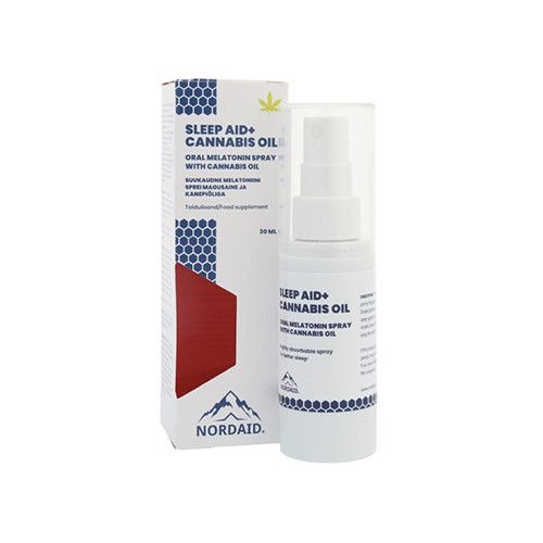 Sleep Aid mit Melatonin und Hanföl - Spray, 30 ml