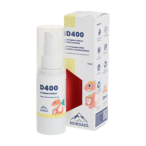 Vitamin D3 für Kinder, 400 I. E. – Spray, 30 ml