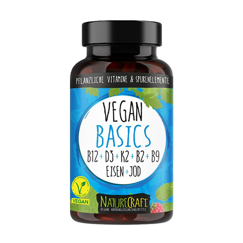 Grundlegende vegane Vitamine und Mineralstoffe, 120 Kapseln