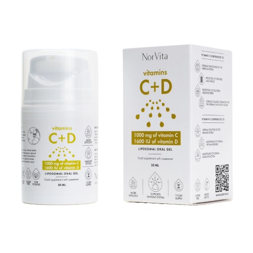 Veganes liposomales Vitamin C + D3 - Gel, 50 ml