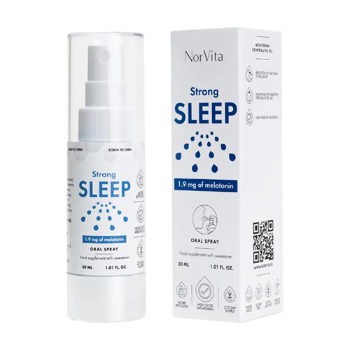 Strong Sleep - veganes Spray mit Melatonin, 30 ml
