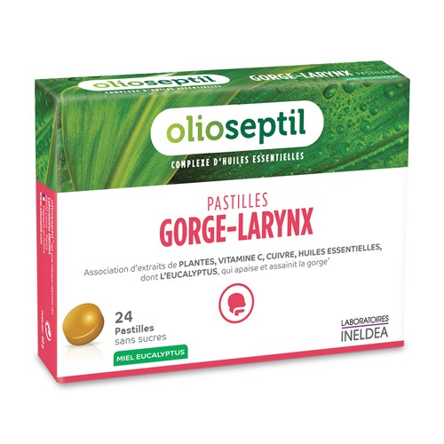 Halspastillen, Honig-Eukalyptus-Geschmack, 24 Pastillen