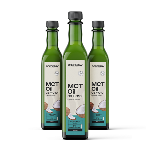 3x MCT C8:C10 Premium-Kokosnussöl, zusammen 1500 ml