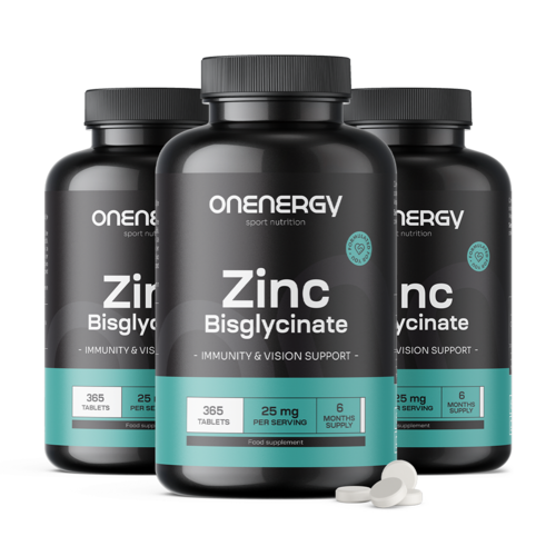 3x Zink-Bisglycinat 25 mg, zusammen 1095 Tabletten