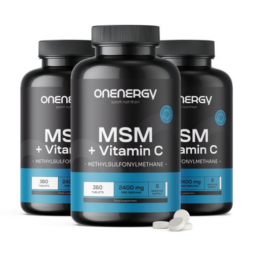 3x MSM 2400 mg - mit Vitamin C, zusammen 1080 Tabletten