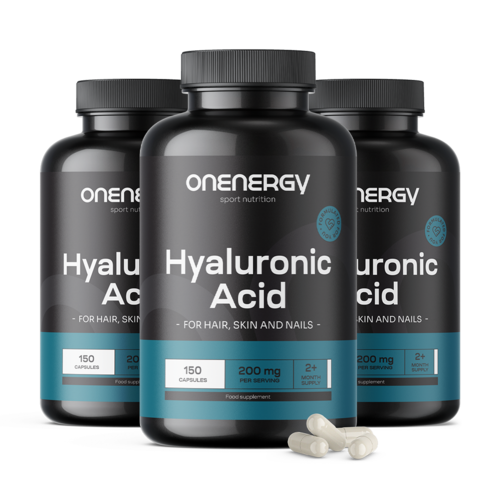 3x Hyaluronsäure 200 mg, zusammen 450 Kapseln