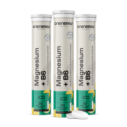 3x Magnesium + Vitamin B6 - Brausetabletten, zusammen 60 Brausetabletten