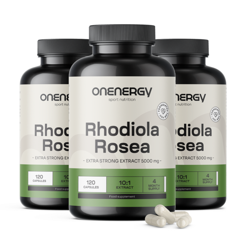 3x Rosenwurz (Rhodiola) 5000 mg - Extrakt, zusammen 360 Kapseln