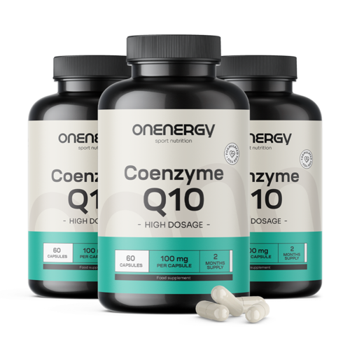 3x Coenzym Q10 100 mg, zusammen 180 Kapseln