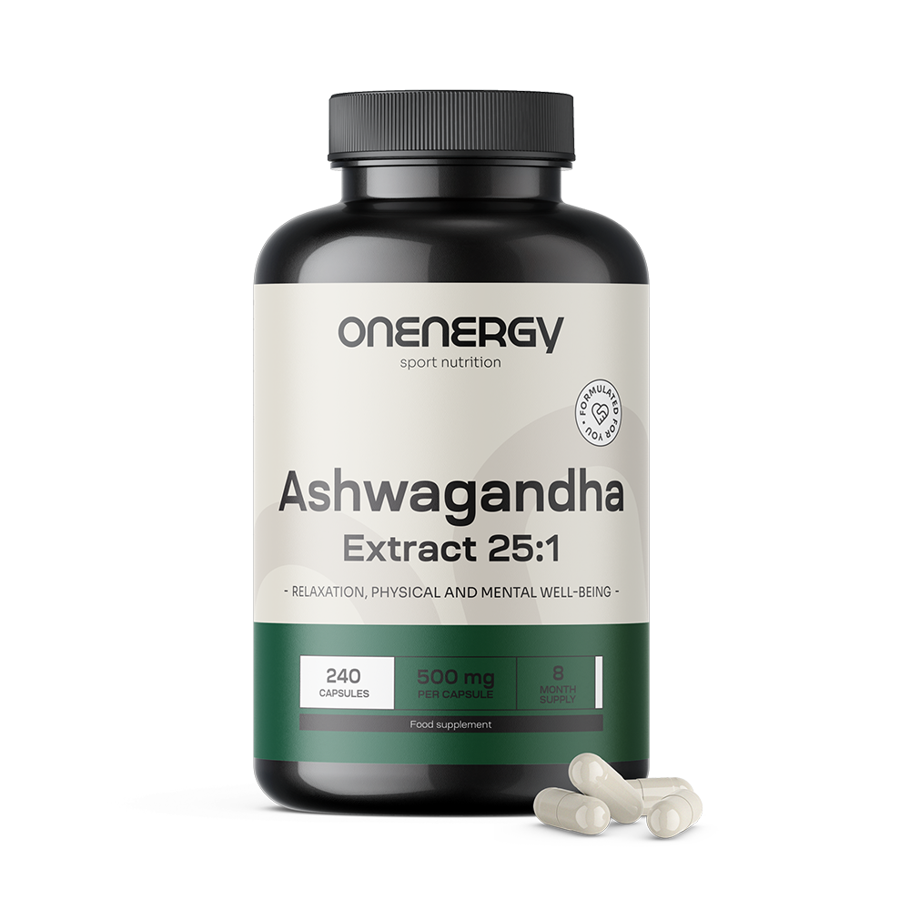 Ashwagandha 500 mg - Extrakt 25:1