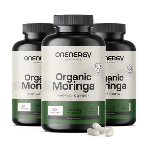 3x BIO Moringa 1100 mg, zusammen 270 Kapseln