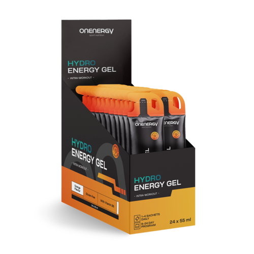 Hydro-Energie-Gel – Orange, 24 x 55 ml