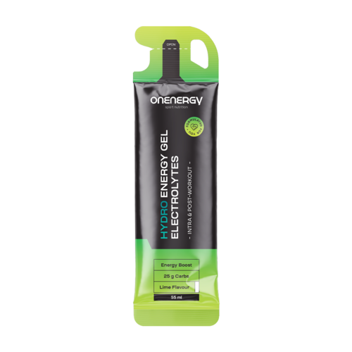 Hydro-Energie-Gel mit Elektrolyten – Limette, 55 ml