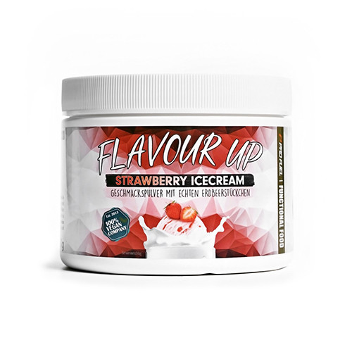 Flavour Up veganes Geschmackspulver – Erdbeereis, 250 g
