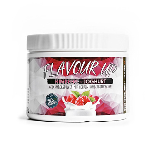 Flavour Up veganes Geschmackspulver – Himbeere und Joghurt, 250 g