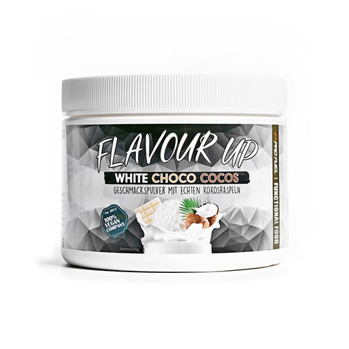 Flavour Up veganes Geschmackspulver – weiße Schokolade und Kokos, 250 g