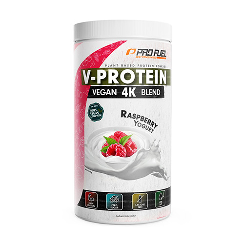 V-Protein 4K vegane Proteine – Himbeer-Joghurt, 750 g