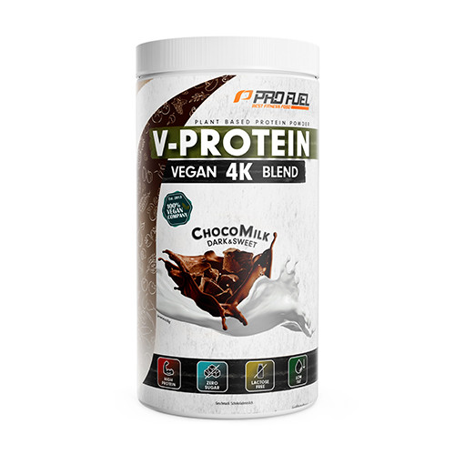 V-Protein 4K vegane Proteine – Schokomilch, 750 g