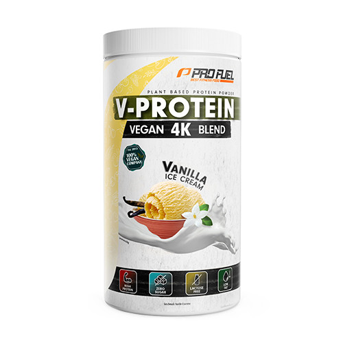 V-Protein 4K vegane Proteine – Vanilleeis, 750 g