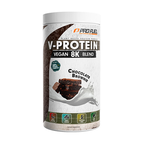 V-Protein 8K vegane Proteine – Schoko-Brownie, 750 g