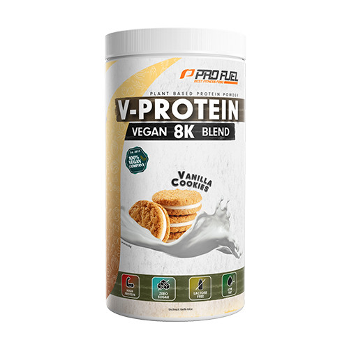 V-Protein 8K vegane Proteine – Vanillle-Cookie, 750 g