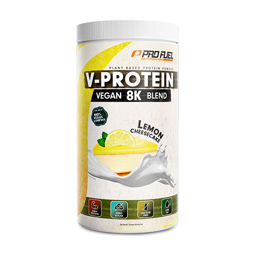 V-Protein 8K vegane Proteine – Zitronen-Käsekuchen, 750 g
