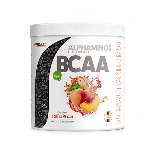 Vegane Alphaminos BCAA 2:1:1 – Pfirsich-Eistee, 300 g