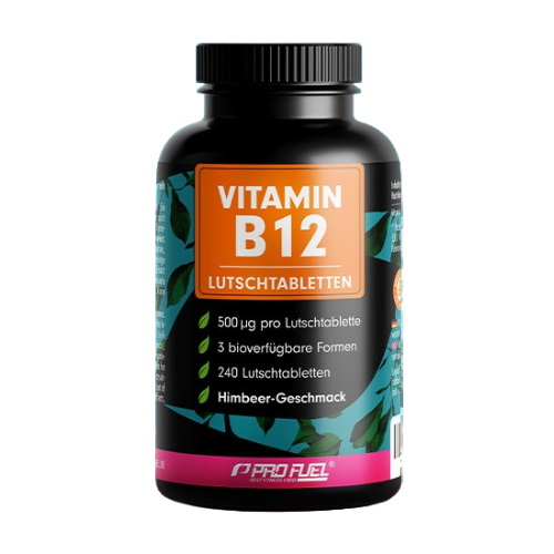 Veganes Vitamin B12 – Himbeere, 240 Lutschtabletten