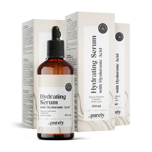 3x Feuchtigkeitsspendendes Serum mit Hyaluronsäure, zusammen 300 ml