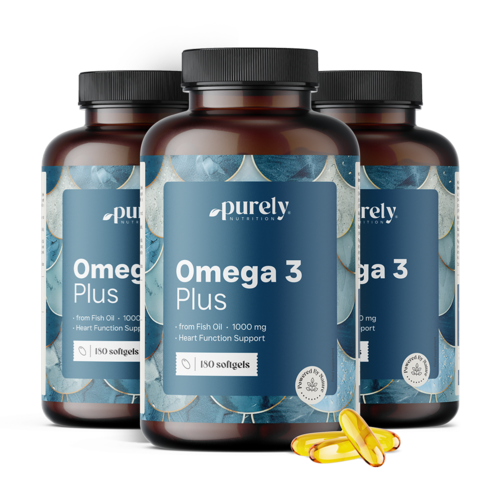 3x Omega-3 Plus 1000 mg, zusammen 540 Weichkapseln