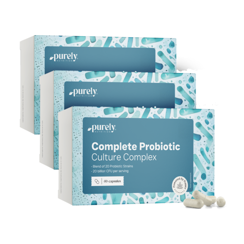 3x Complete Probiotic Culture – Komplex aus mikrobiologischen Kulturen, zusammen 180 Kapseln