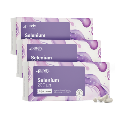 3x Selen 200 µg, zusammen 180 Kapseln