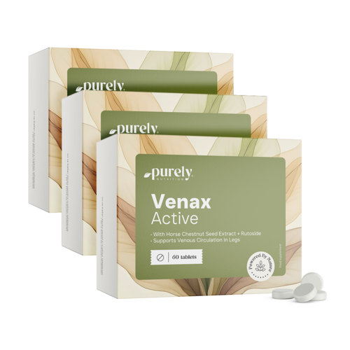 3x Venax Active - Komplex für Venen und Blutkreislauf, zusammen 180 Tabletten