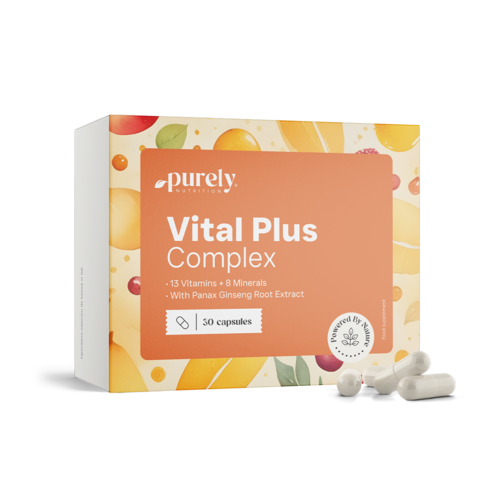 Vital Plus Complex - Multivitamine und Mineralien mit Ginseng, 30 Kapseln