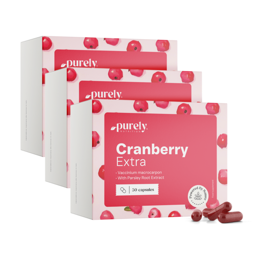 3x Cranberry Extra - Cranberry- und Petersilienextrakt, zusammen 90 Kapseln