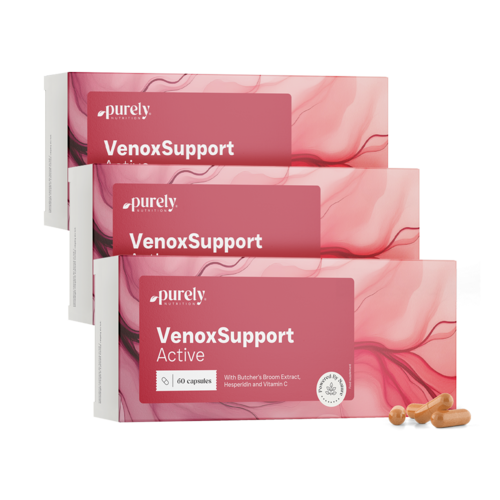 3x VenoxSupport Active – für müde und schwere Beine, zusammen 180 Kapseln
